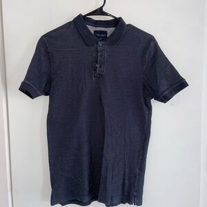 Denim & Flower Polo Shirt